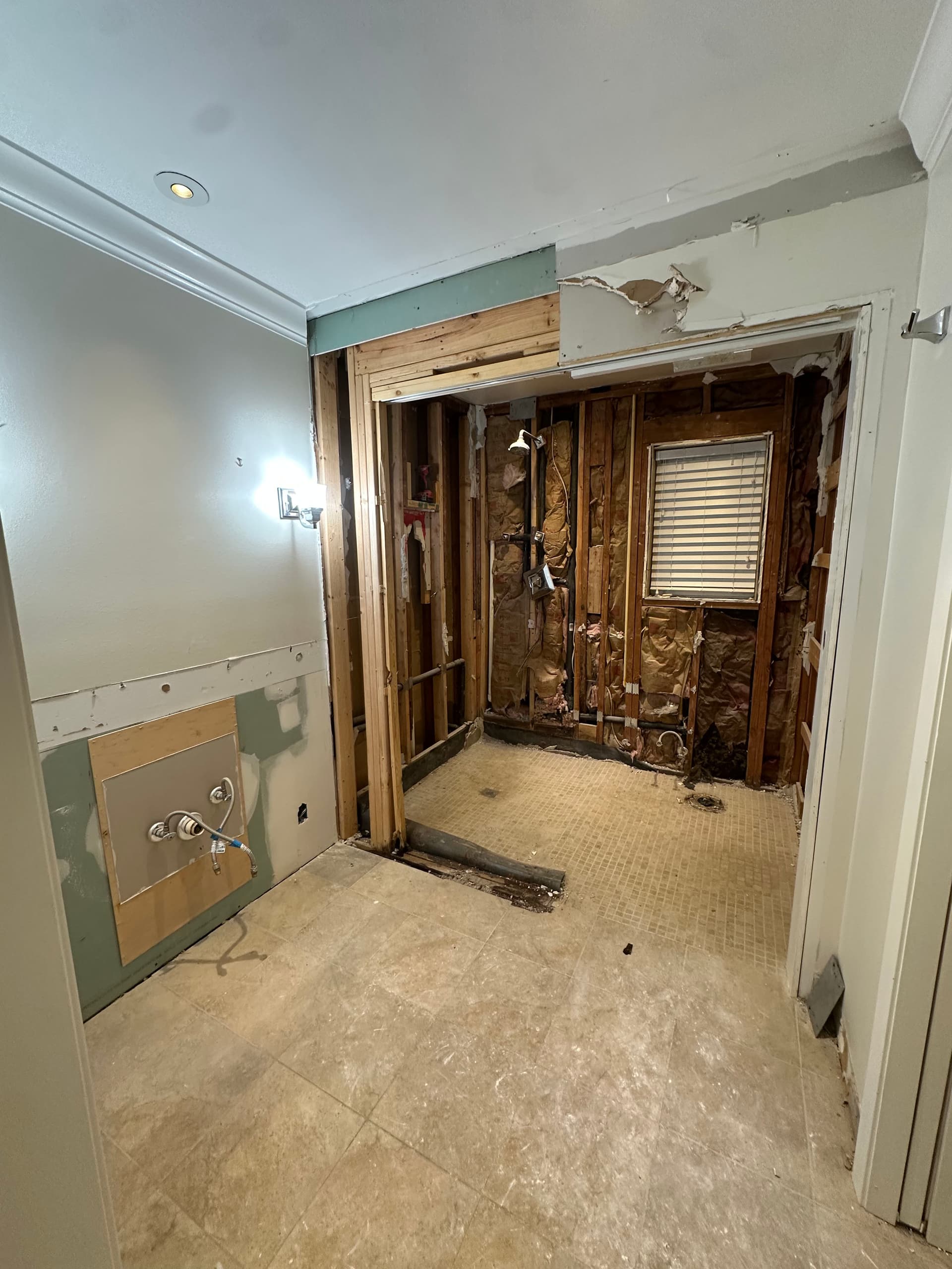 Bad Shower Pan Fixed Right During Full Bathroom Remodel image